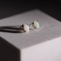 14K Rainbow Opal Ear Studs #2207