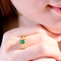 18K Colombian Emerald Ring #2187