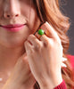 18K Siberian Jade Ball Ring #2252