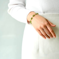 Siberian Jade Bamboo Starry Bracelet #3081