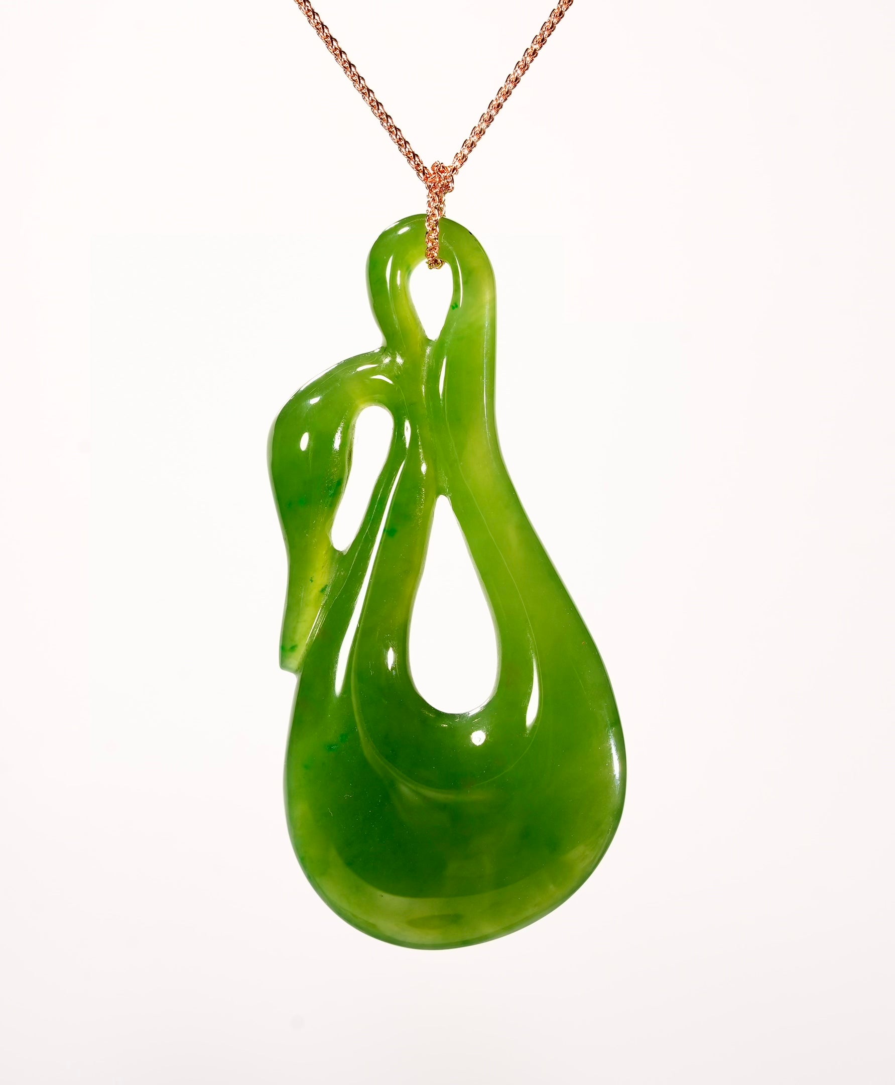 Siberian Jade Single Twist Pendant #1729