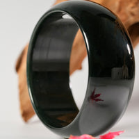 Wide Band Jade Bangle 60mm #2642