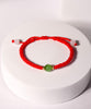 8mm Siberian Chatoyant Jade Red Cord Bracelet #1327