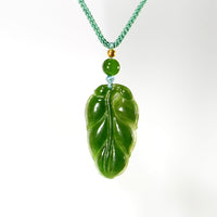 Canadian Jade Leaf Pendant #1802
