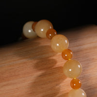 10mm Siberian Brown Jade Bracelet #2766