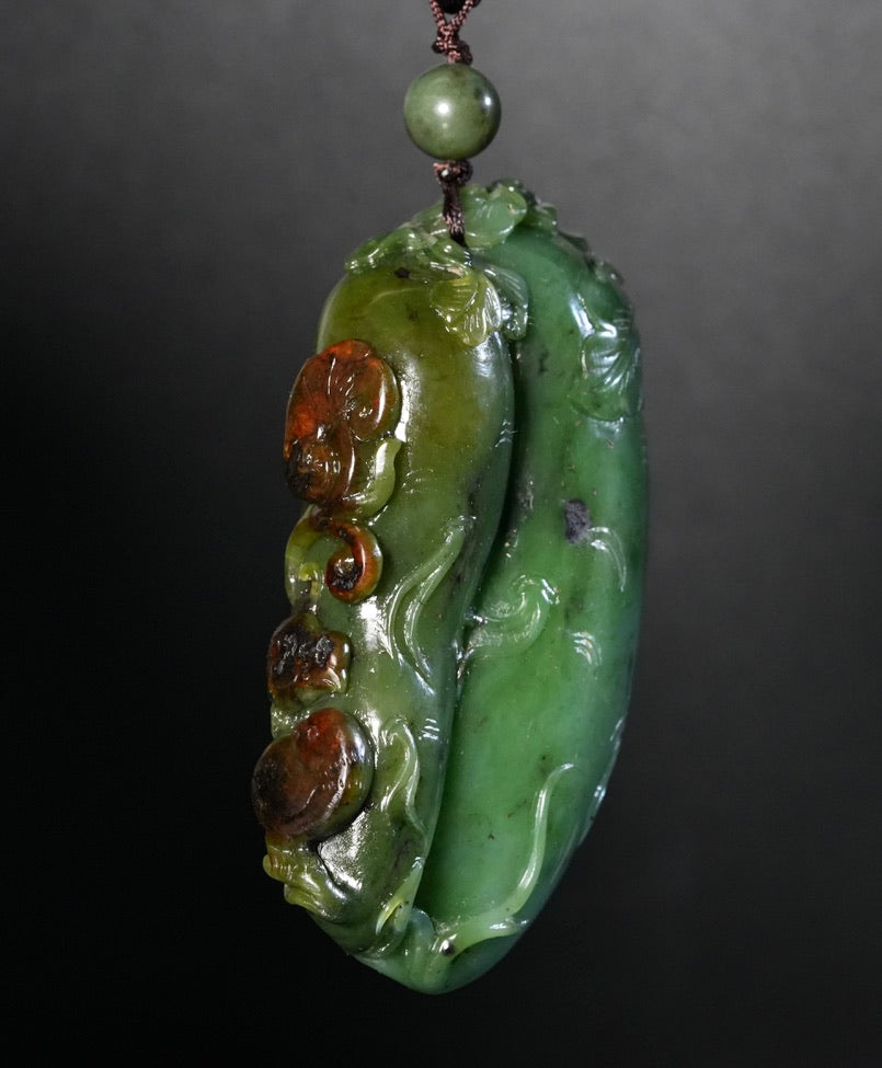 Eggplant Jade Palm Stone #1770