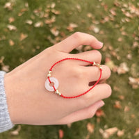 14K Eternal Harmony Red Cord Bracelet #2667