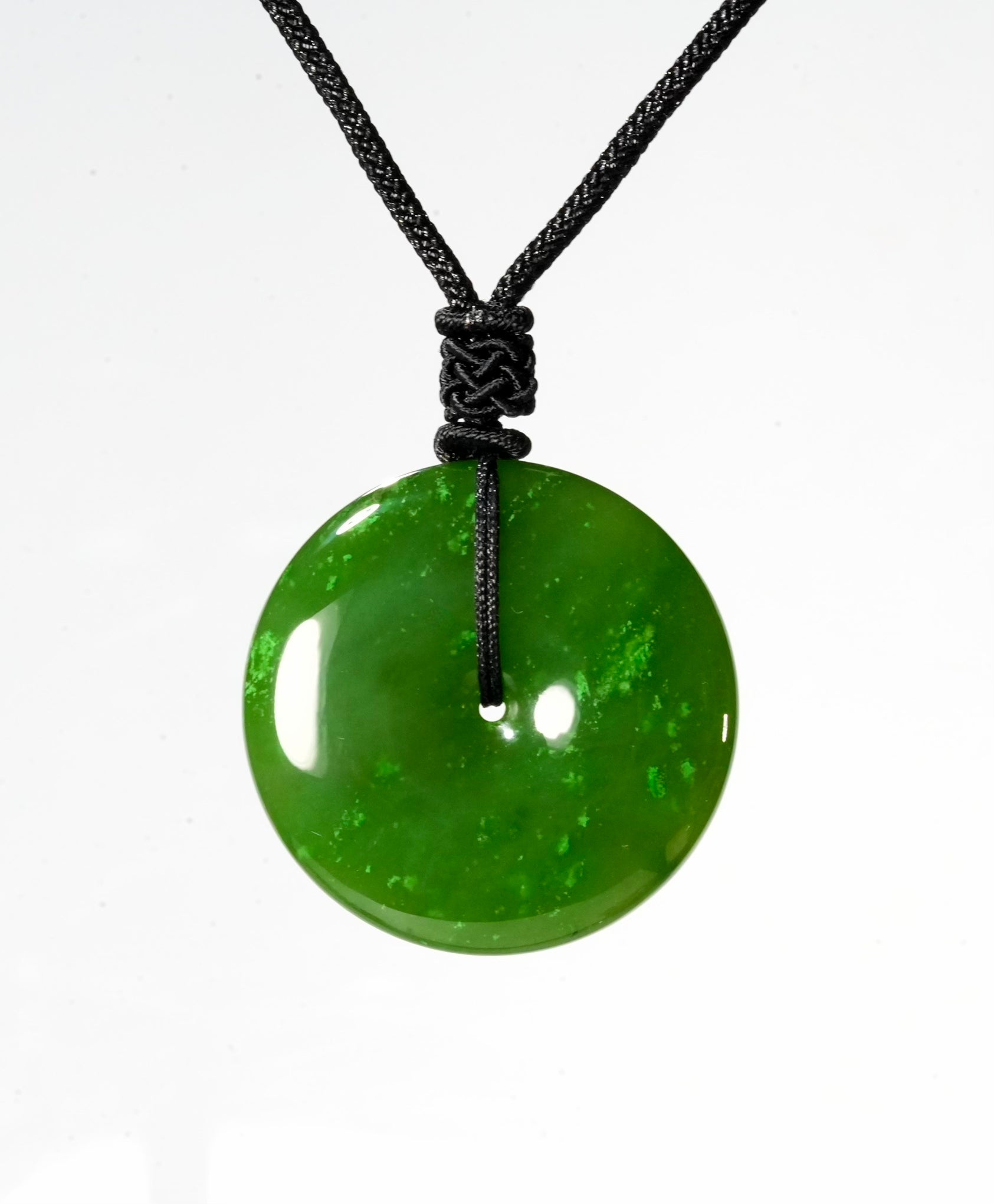 25mm 35mm Eternal Protection Polar Jade PI Peace Buckle Pendant #1133