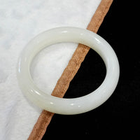 White Jade Bangle 55mm #877