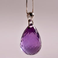 14k Natural Amethyst Pendant #2661