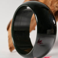 Wide Band Jade Bangle 60mm #2642