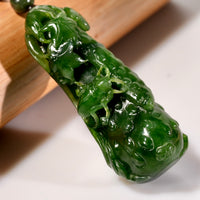 Endless Gourd Jade Palm Piece #2998