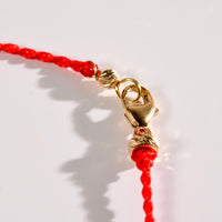 14K Eternal Harmony Red Cord Bracelet #2667