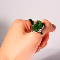 Good Fortune Jade Pixiu Ring #2024