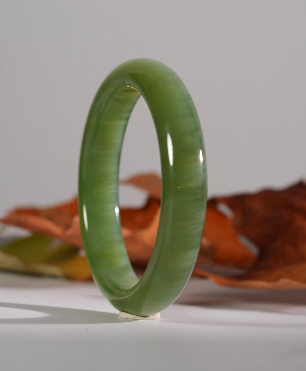 Chatoyant Jade Bangle #1949