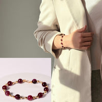 14K 7mm Tourmaline Starry Bracelet #1272