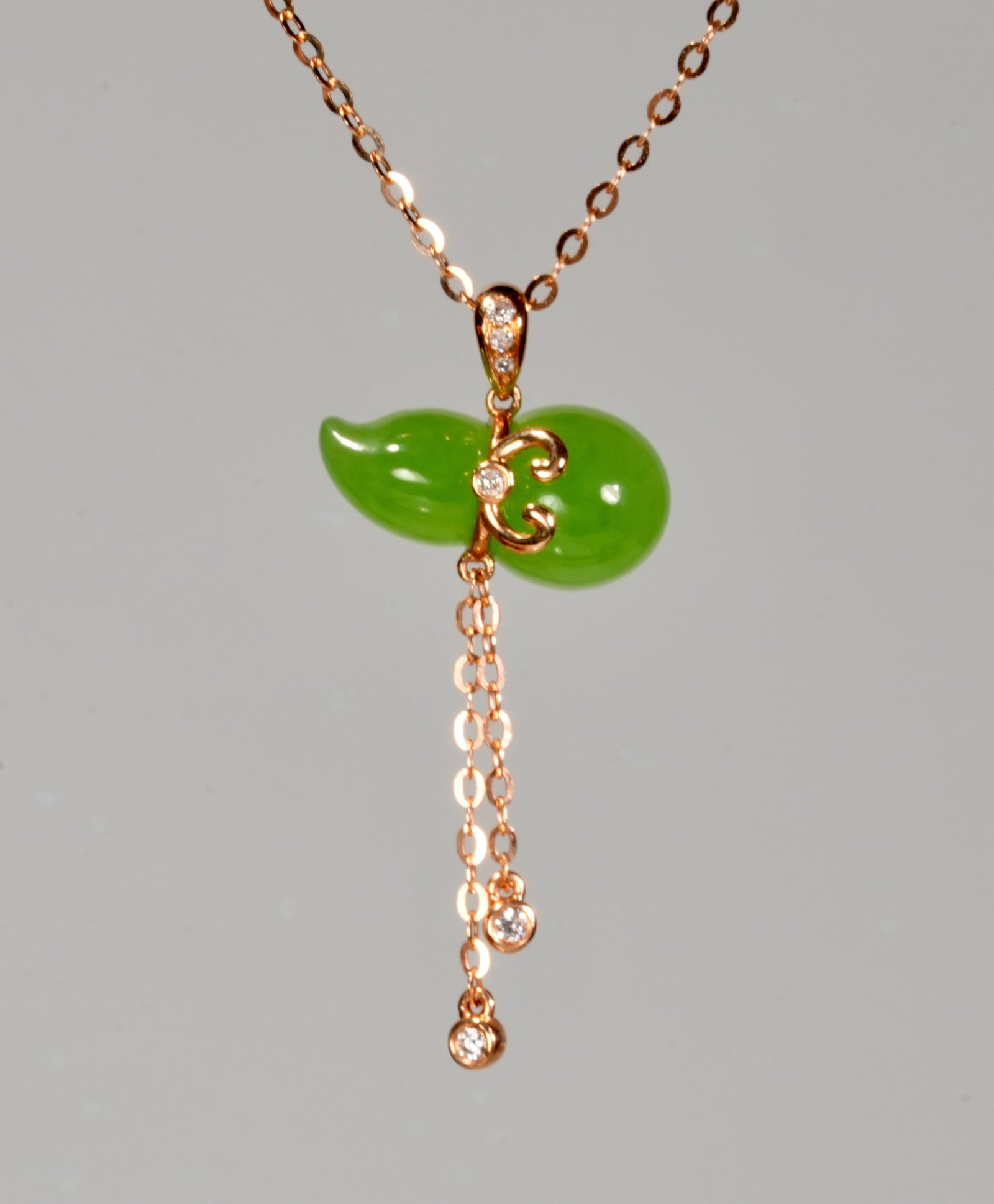 Siberian Jade Gourd Pendant #2929