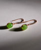 18K Siberian Jade Earrings #3109