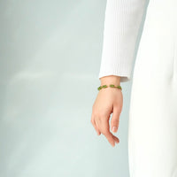 Siberian Jade Bamboo Starry Bracelet #3081