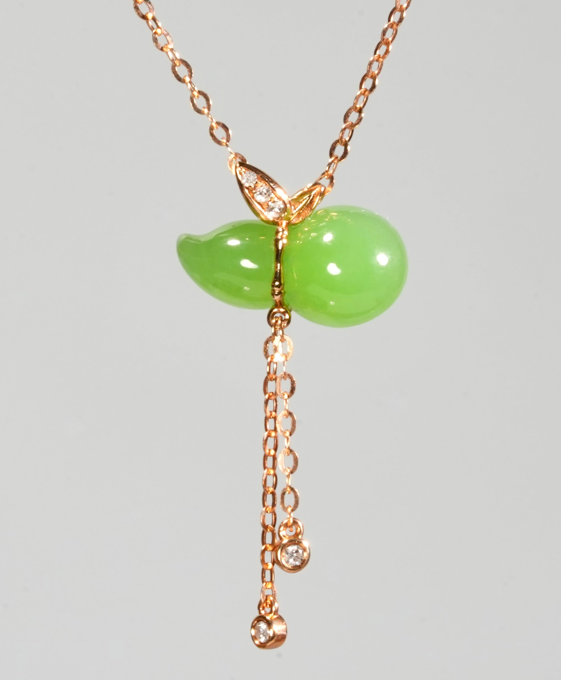 18K Siberian Jade Gourd Pendant #2888
