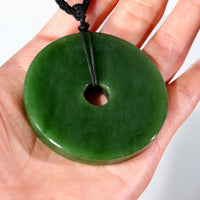 Siberian Jade PI Harmony Donut Peace Buckle Pendant #3070