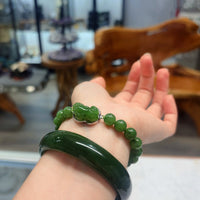 Pixiu Jade Beaded Bracelet #1810