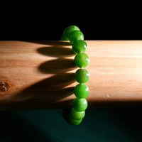 10mm Polar Jade Beaded Bracelet #2756