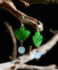 Jade Butterfly Earrings #2524-1