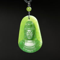 Polar Jade Grade Guanyin Pendant #2448-3