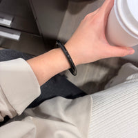 Dark Green Jade Bangle 7-8mm #1660