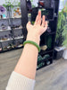 Siberian Jade Bangle Top Grade Chatoyant Natural Jade Bracelet 58mm #1154