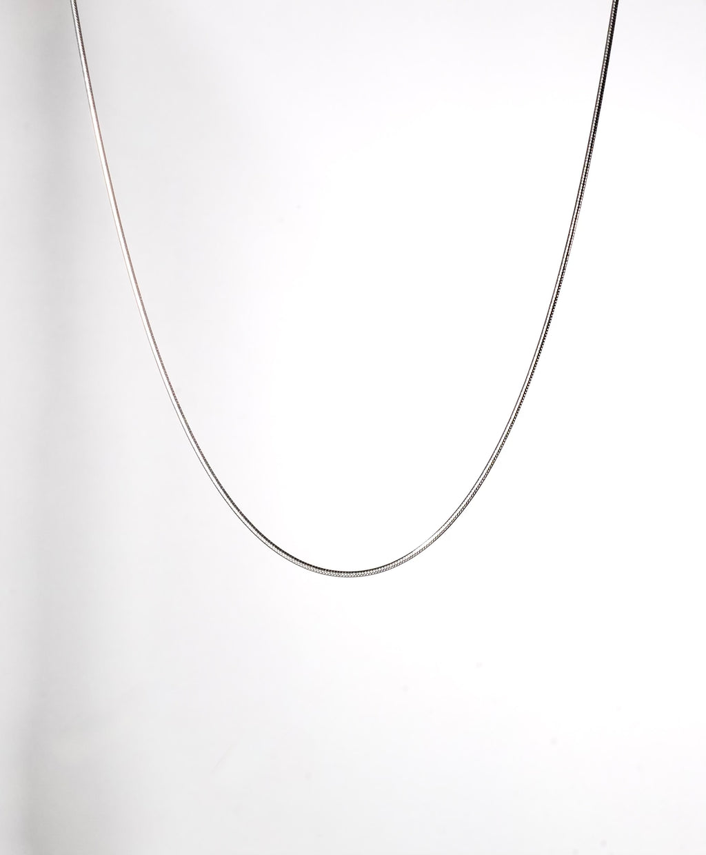 24" Round Snake 925 Sterling Silver Chain #1