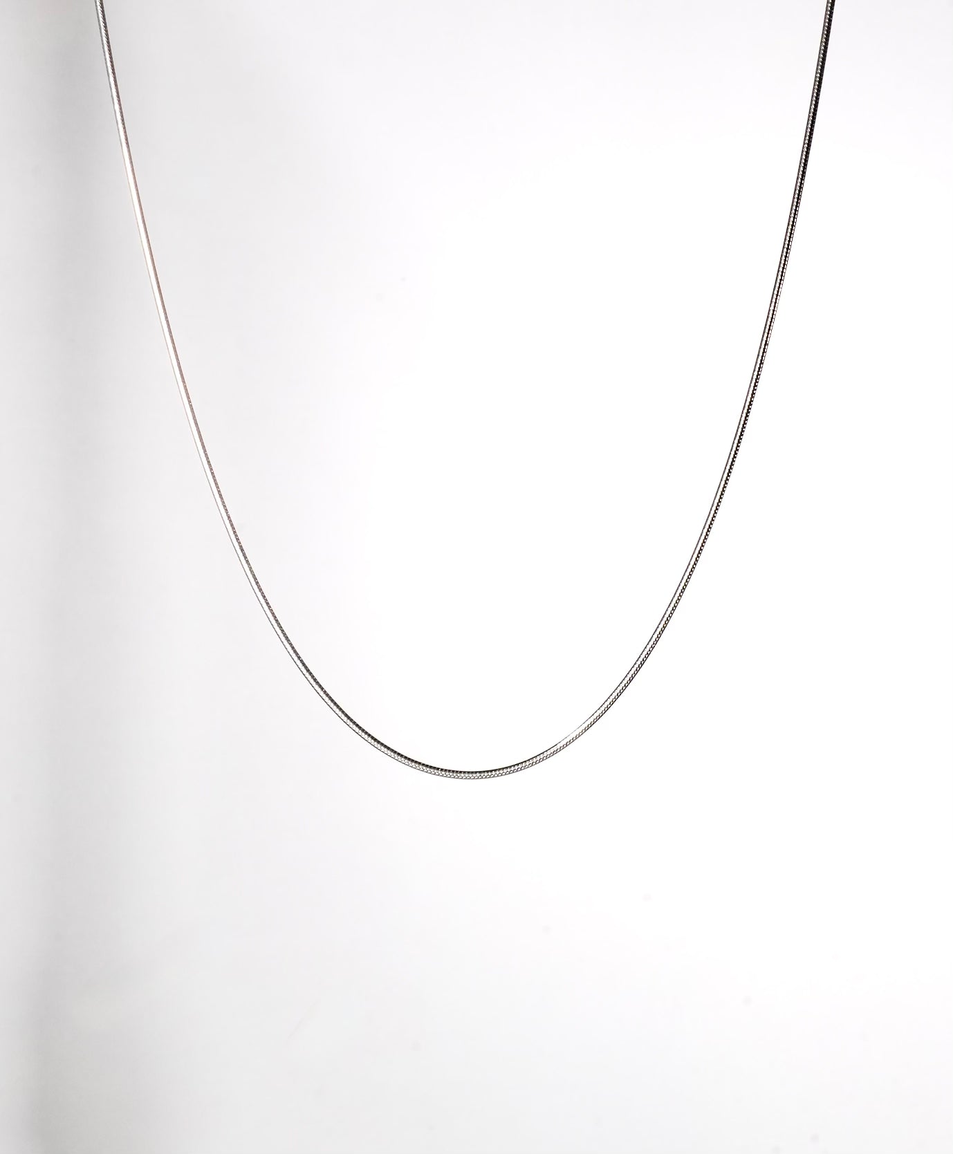 24" Round Snake 925 Sterling Silver Chain #1