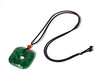 River Jade Old Mine Polar Jade Pendant with Carved Landscape Shan-Shui Pendant Natural Jade 35mm #2113