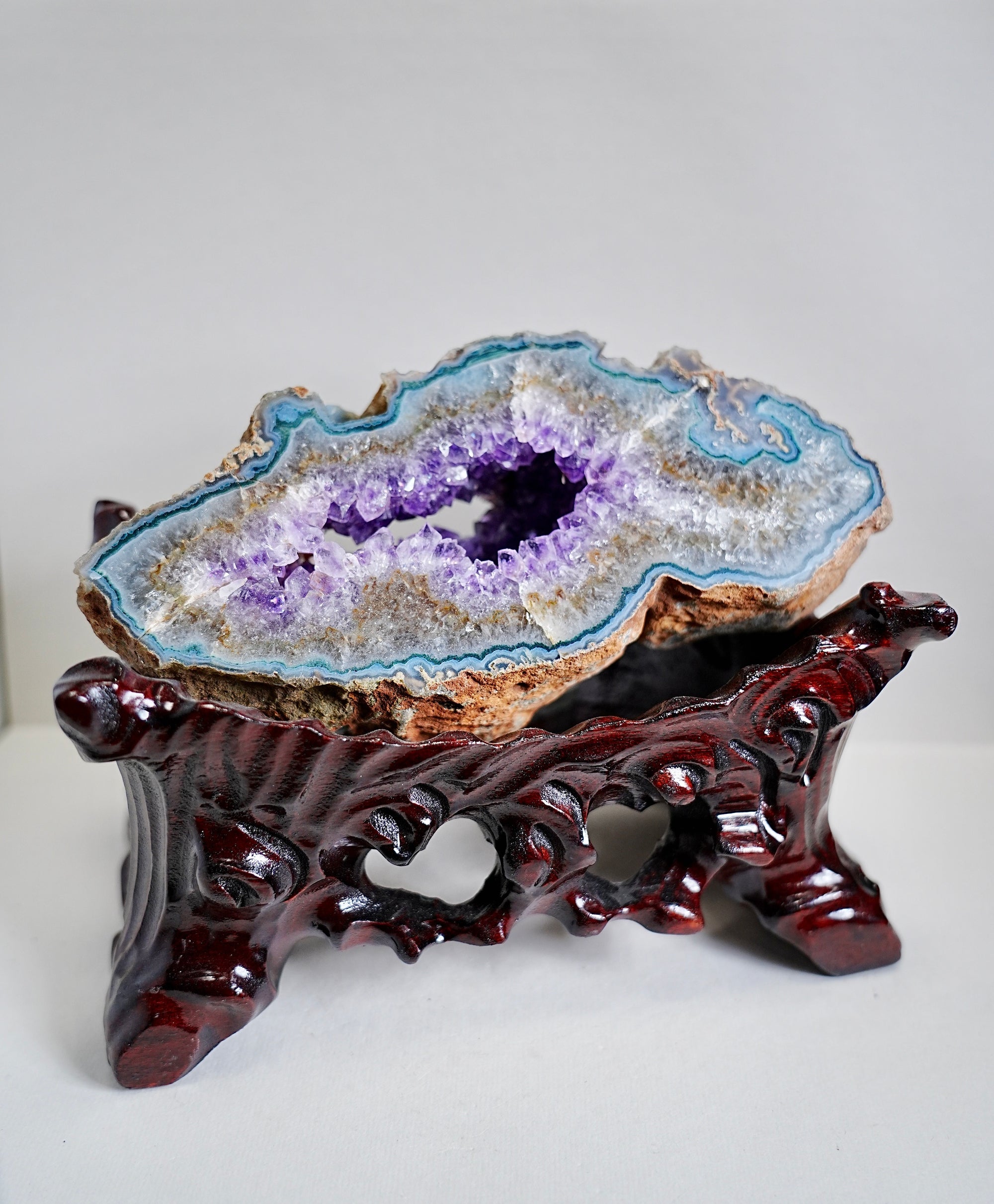 Amethyst Treasure Bowl Display (1.72 LB) #2162