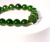 Siberian Jade Pixiu Beaded Bracelet Natural Jade 10mm #1811