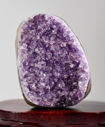 Amethyst Cluster Stone Base Cut (1.32LB) #2952