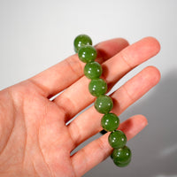 12-12.5mm Polar Jade Beaded Bracelet #3077