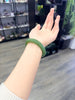 Siberian Jade Bangle Chatoyant Natural Jade Bracelet 56mm #1153