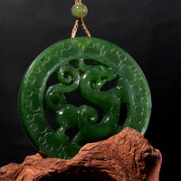 Canadian Jade Dragon Pendant  #1139