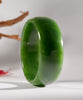 Wide Band Jade Bangle 61mm #2479