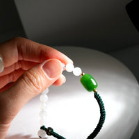 Siberian Jade Fortune Bead Bracelet #1271