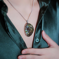 Freeform Ammolite Pendant #1993