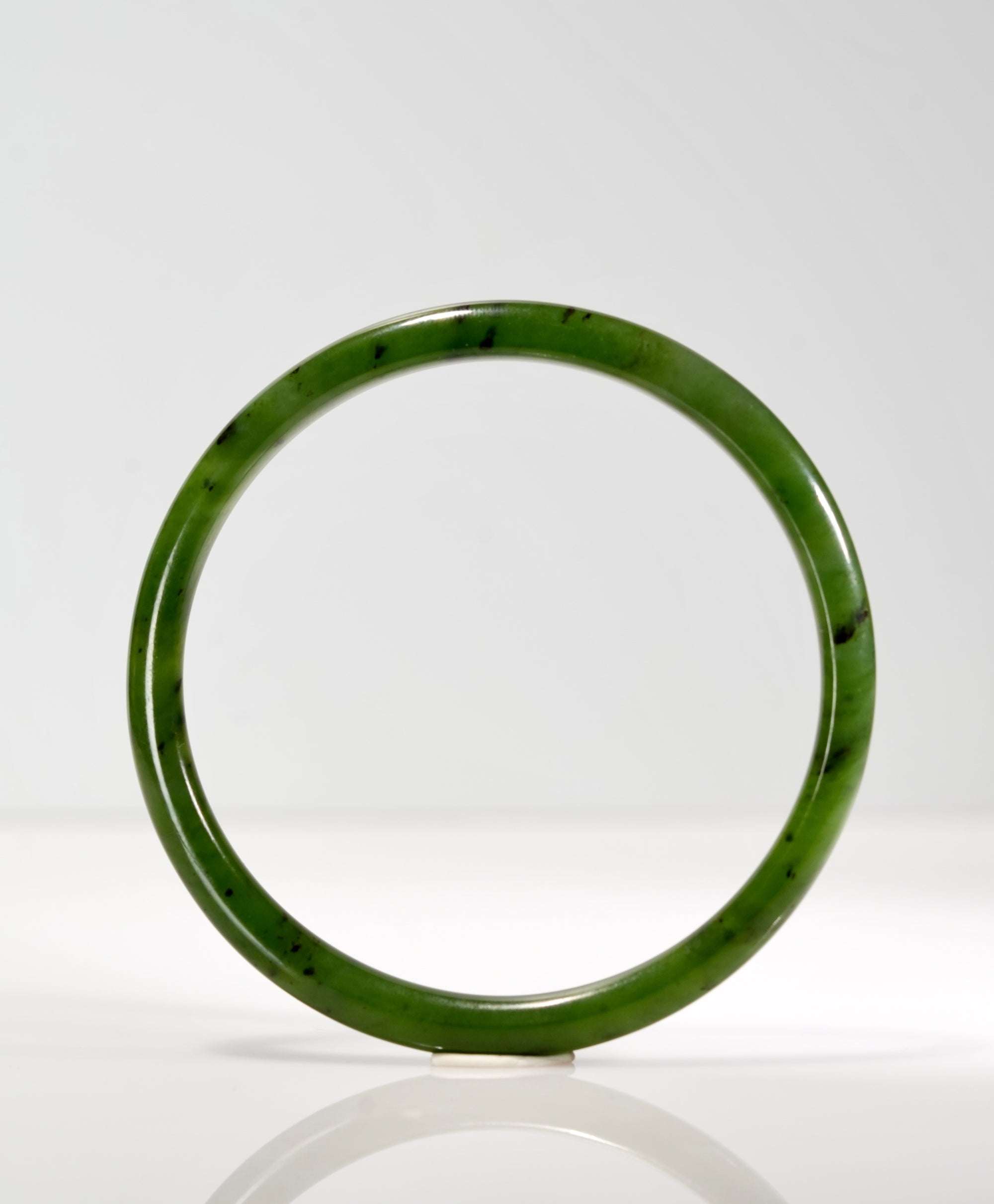 Siberian Jade Round Bangle 56.5mm #2859