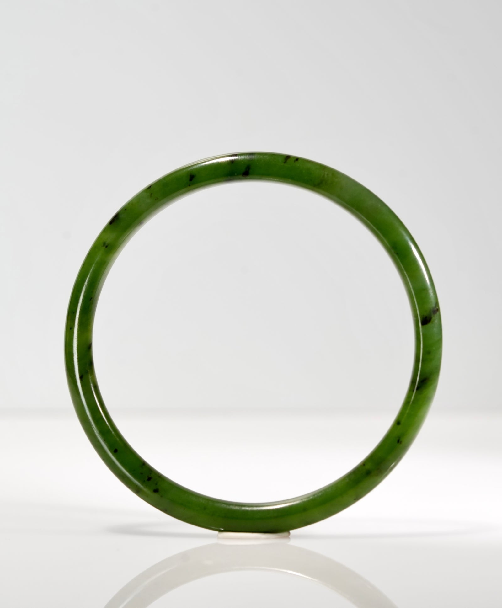 Siberian Jade Round Bangle 56.5mm #2859