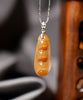 Rich Bean Hetian Jade Pendant  #1268