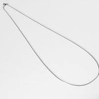 24" Round Snake 925 Sterling Silver Chain #1