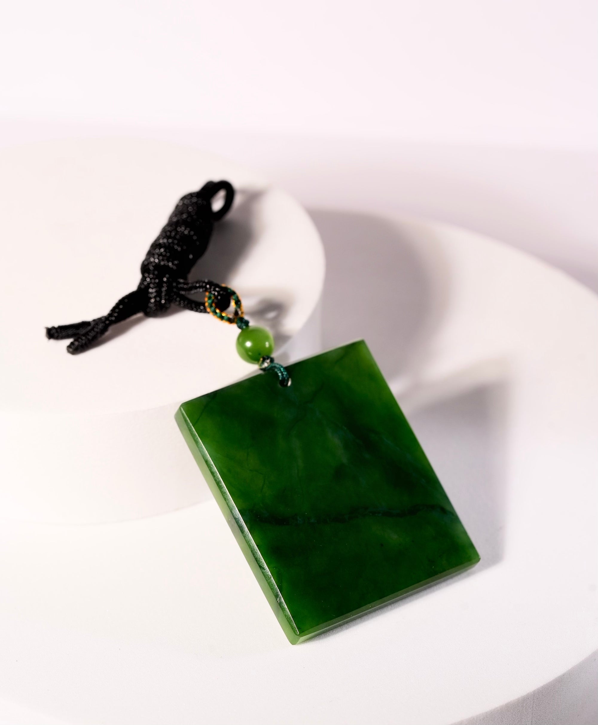 Safe and Sound/Peace Jade Pendant #1273