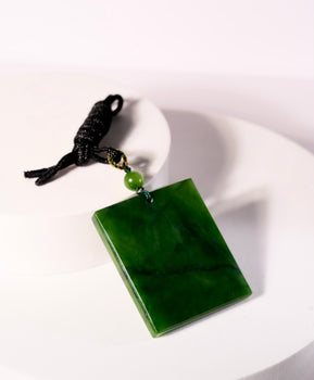 Safe and Sound Peace Jade Pendant Natural Jade #1273