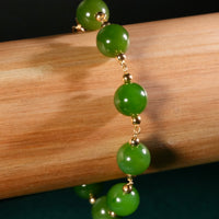 10mm Polar Jade Starry Bracelet #2402-2